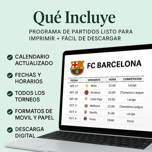 Calendario de Partidos – StadiumCraft.Co (PDF Imprimible)